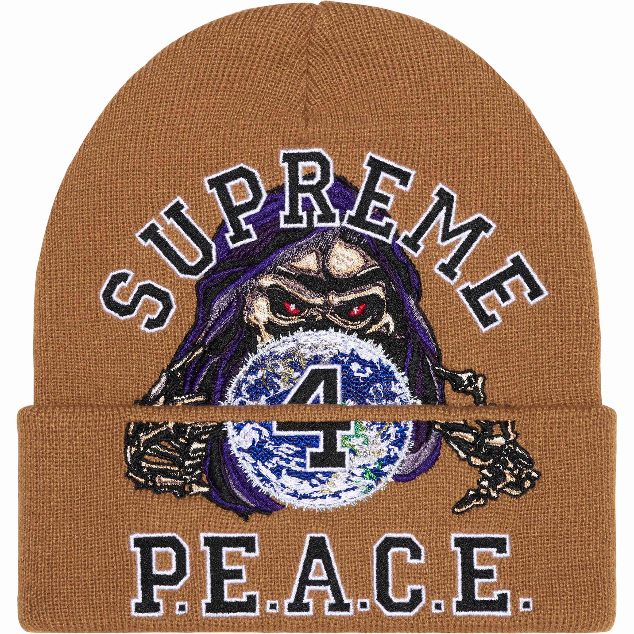 Peace Embroidered Beanie view 5